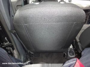 Dacia Lodgy zonder kaartenvak aan stoel