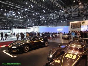 daciamodellen op de beurs in geneve