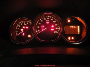 De verlichting van de tellerunit