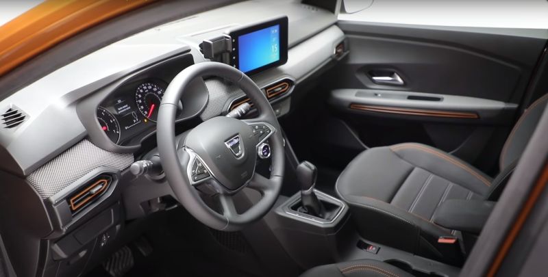 Het interieur van de nieuwe Sandero