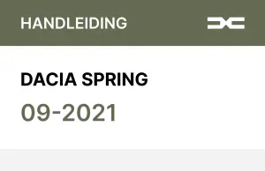 Dacia Spring 2021
